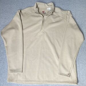Drifire Flame Resistant 1/4 Zip Pullover Men's XL Made In USA Khakis DF2-277MZ